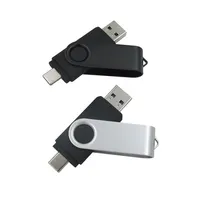 Grosir Kustom OTG USB Flash Drive 8GB 16GB 32G 64GB 128GB USB 2.0 / 3.0 OEM 1 Tahun ROHS FCC Ce