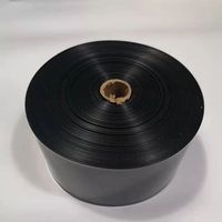 Film rétractable noir automatique en HDPE, résistant à l'humidité, en rouleau jumbo pour machine d'emballage de palettes et autocollants