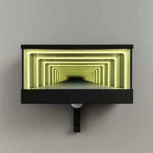 Organisateur de clés <span class=keywords><strong>mural</strong></span> avec <span class=keywords><strong>miroir</strong></span> infini, <span class=keywords><strong>porte</strong></span>-clés de garage imprimé en 3D pour la maison - Product Image 6