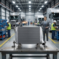 Intercooler de camion de haute qualité OEM 1676590 pour VOLVO NL10/NL12, camion lourd, taille du cœur 878*625*62MM