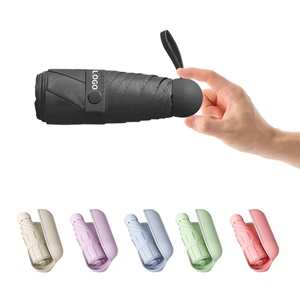 Wholesale Custom Pocket Five Fold <b>Umbrella</b> Mini Capsule <b>Umbrella</b> Manual Open Mini Folding <b>Umbrella</b> - Product Image 1