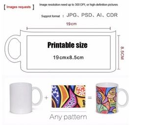 Taza de Sublimación de Alta Calidad AAA de 11 oz, Taza de Cerámica con Interior de Color, Personalizable, para Cerveza o Té, Venta al por Mayor - Product Image 3