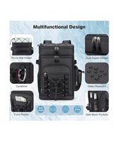 Sac à dos isotherme, sac à dos étanche de 35 L avec double compartiment pour hommes et femmes, grand sac isotherme pour le déjeuner
