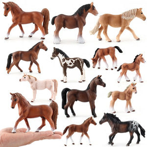 Juguete de simulación educativa cognitiva para niños, modelo de animal de granja de bosque sólido, caballo de plástico, nuevo - Product Image 2