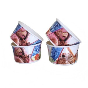 Gobelet à crème glacée en papier jetable personnalisé imprimé 4/6/8/12 oz <span class=keywords><strong>avec</strong></span> couvercle en papier en forme de dôme, vente en gros de gobelets à <span class=keywords><strong>yaourt</strong></span> glacé en papier jetable - Product Image 3