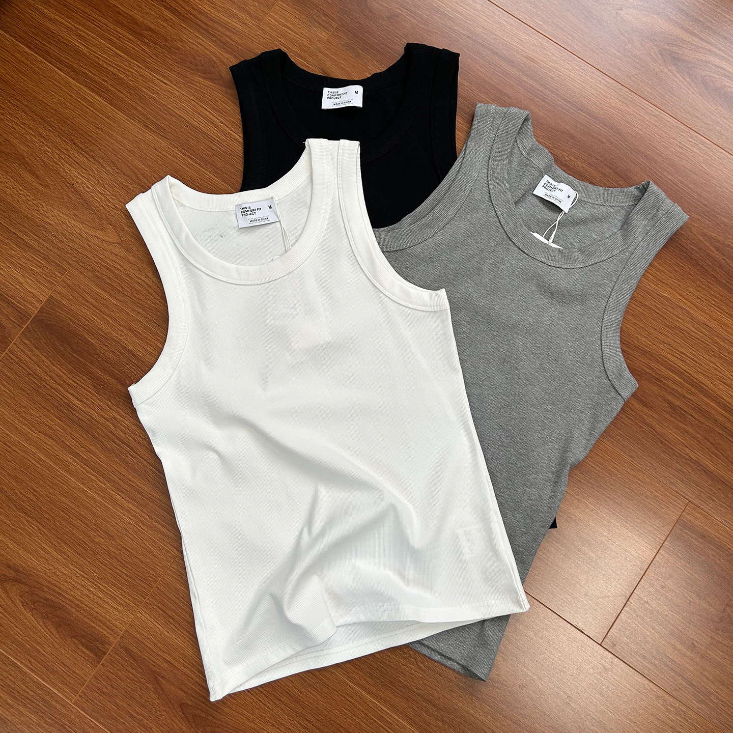 Cool-to-the-Touch Ribbed Yoga Tank Top Women High-Stretch Moisture-Wicking Fitness Breathable Slim Fit Sporty Blank Base Vest