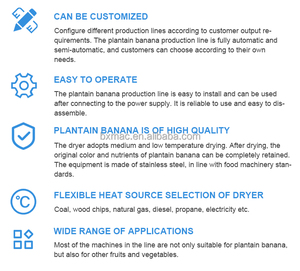 果物野菜オオバコアップルチップ生産ライン自動バナナチップ小麦粉粉末加工機ライン機器 - Product Image 3