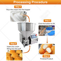 Machine à remplir manuelle portable MY pour beignets, cupcakes, choux et croissants – Injecteur de crème