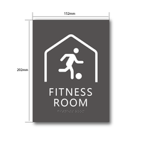 Panneaux Braille pour Portes de Gymnase YIJIAO, Plaques de Nom de Salle, Signalétique ADA pour Espaces Sportifs avec Texte Tactile