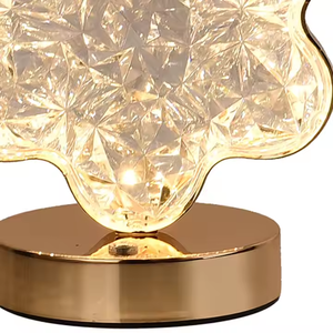 Table tactile LED rechargeable USB moderne en forme de lune changeante à 3 couleurs pour chambre à coucher nouveauté ombre rose alimentation électrique pour hôtels - Product Image 3