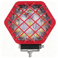 5.4 Inch 48W 6000K Diecast Aluminum Hexagon LED Work Light 5D Lens IP68 Waterproof 12-48V 1760 Lumens Auxiliary Driving Lamp