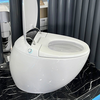Le plus récent oeuf Wc toilette intelligente intelligente chaude entièrement automatique grande taille affichage LED bidet électrique toilette intelligente chauffée