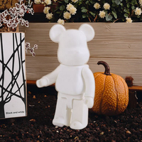 Vente en gros d'usine, expédition rapide, modèle de poupée en résine personnalisée, ours en briques, pour enfants, peinture à la main, Noël, Halloween