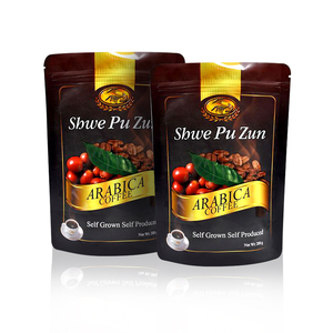 Mancha a prueba de olor UV <span class=keywords><strong>mate</strong></span> 8 lados sellado fondo plano cuadrado papel de aluminio cremallera bolsa de plastico para cafe - Product Image 3