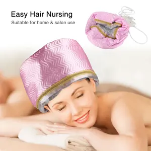 Gorro de vapor para el cabello, gorro eléctrico para calentar el cabello, gorro de <span class=keywords><strong>tratamiento</strong></span> térmico, gorro impermeable con autocalentamiento, SPA, cuidado nutritivo para el cabello - Product Image 2