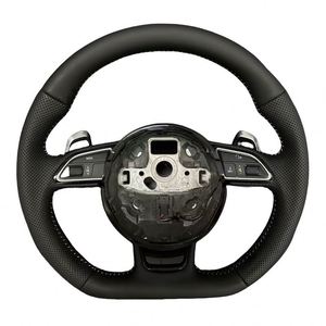 Volant semi-perforé <span class=keywords><strong>SLine</strong></span> en gros pour <span class=keywords><strong>Audi</strong></span> <span class=keywords><strong>A1</strong></span> A3 A4 A5 A6 A7 C6 C7 C8 B7 B8 B9 RS3 RS4 RS6 RS7 Q5 - Product Image 3