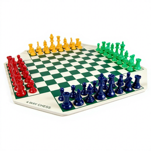 Juego <span class=keywords><strong>de</strong></span> <span class=keywords><strong>Ajedrez</strong></span> para <span class=keywords><strong>Cuatro</strong></span> Jugadores para Niños, Backgammon <span class=keywords><strong>de</strong></span> Plástico con 4 Piezas <span class=keywords><strong>de</strong></span> <span class=keywords><strong>Ajedrez</strong></span> <span class=keywords><strong>de</strong></span> Colores para Jugar en Grupo - Product Image 3