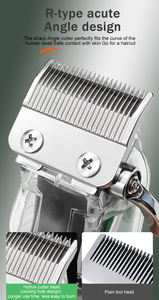 MRY inalámbrico cubierta trasera transparente Kit de corte de pelo recargable Barbero máquina de corte de pelo recortadora hombres Pro cortapelos <span class=keywords><strong>para</strong></span> hombres - Product Image 4