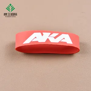 Thick Dureble Heat Resistant Silicone Fashion Elastic Custom Logo Wholesale Retail High Quality Rubber Band