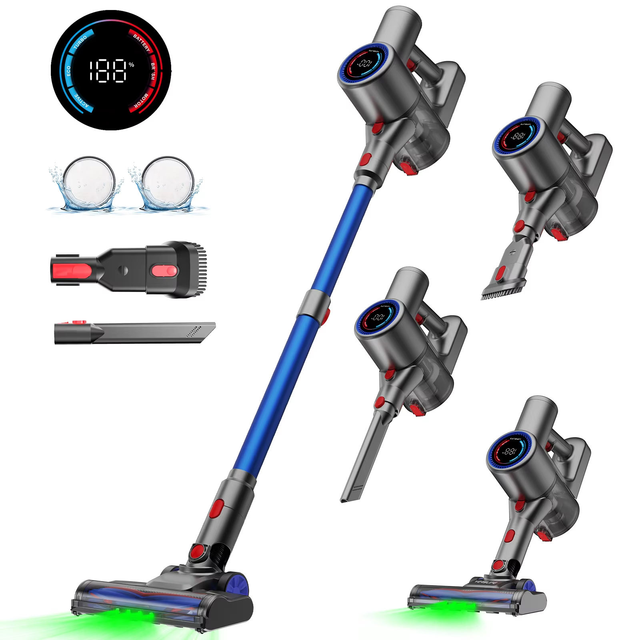 ODM/OEM Lightweight Upright Dry Handheld Cordless Stick Vacuum Cleaner with 30kPa Suction Power HEPA Filter Portable Design