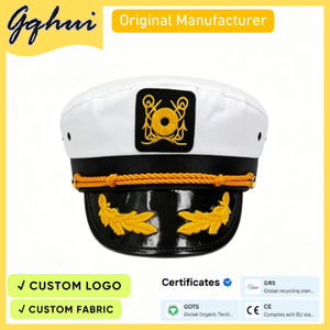 <span class=keywords><strong>Gorra</strong></span> <span class=keywords><strong>de</strong></span> Marinero Personalizada <span class=keywords><strong>de</strong></span> Lona Gruesa con Logotipo, Estilo Capitán, Juego Unisex <span class=keywords><strong>de</strong></span> 500 Piezas para Fiestas en la Playa al Aire Libre - Product Image 1