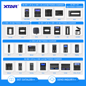Chargeur de batterie XTAR Factory OEM Logo MC2 NOUVEAU Design 1A Courant <span class=keywords><strong>Port</strong></span> Type-C 2 Emplacements 3.7V Lithium Li-ion 10440 14500 18650 21700 - Product Image 3