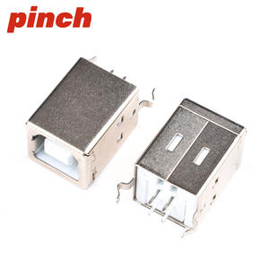 Conector USB Tipo B Hembra de 5 Pines para Montaje en PCB, Inserción Vertical para Impresora - Product Image 2