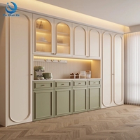 Meuble de rangement sur mesure OEM/ODM, buffet en bois massif de style minimaliste et luxueux pour maison de style campagnard