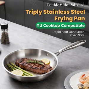 Juego de Utensilios de Cocina de Acero Inoxidable de Triple Capa con Bajo Contenido de Humo, Sartén para Estufas Universales - Product Image 2