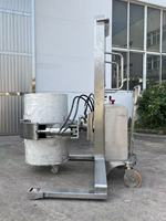 Chariot élévateur à fûts d'huile électrique en acier inoxydable personnalisé ATS avec pince basculante pour un empilage efficace des fûts d'huile