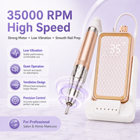 Machine à manucure Yaqin de haute qualité, 35000 tr/min, lime à ongles électrique rechargeable, perceuse à ongles électrique sans balais pour salon