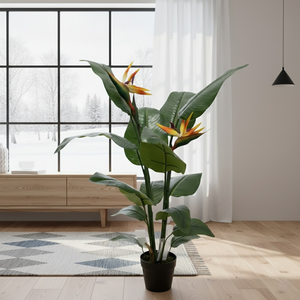 Nhân tạo làm bằng tay UV kháng du lịch của chuối cây cọ nồi thân thiện với môi cho trong nhà/ngoài trời sắp xếp theo mùa - Product Image 1