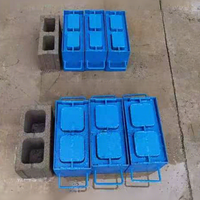 Moules à briques en béton pour murs en pierre de petite taille, interverrouillables, manuels, creux, pleins, pour la fabrication de briques