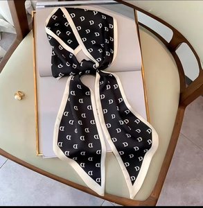 Pour <span class=keywords><strong>Amazon</strong></span> Bestseller Cravate d'été <span class=keywords><strong>en</strong></span> polyester à la mode et élégante pour femmes avec motif Argyle élégant et Lett imprimé - Product Image 5