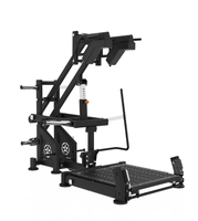 Machine à Squat Hack Professionnelle à Charge de Plaques en Acier, Robuste et Commerciale, Entraîneur de Squat à 45 Degrés Certifié CE pour la Force des Jambes