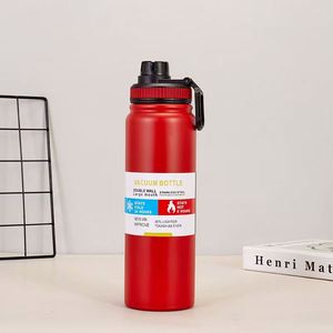 Custom Logo Stainless Steel Vacuum Insulated Water Bottle 600ml 800ml 1L Double Wall Leakproof Travel Flask - Product Image 5