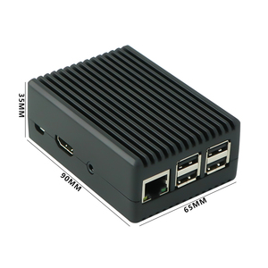 Custom Designed Black Electronic Usb Pcb Abs Box <b>Plastic</b> Case 4G 5G Raspberry Pi 4 <b>Enclosure</b> - Product Image 1
