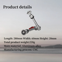 Support flexible en alliage d'aluminium sur mesure pour la photographie, lampe, caméra, moniteur, stabilisateur - Vente en gros OEM