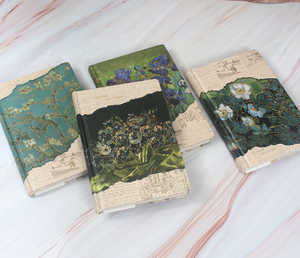 Cuaderno A5 Obra Maestra de <span class=keywords><strong>Van</strong></span> <span class=keywords><strong>Gogh</strong></span>, Recuerdo de Calidad Museo, Cubierta Estampada en Caliente, Papel Artístico Libre de Ácido para Diarios de Viaje y Notas - Product Image 3