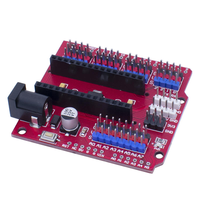 Placa de expansión WAVFAT NANO IO Shield V1.0 para Nano, Escudo de prototipo de bricolaje multiusos con interfaz I2C