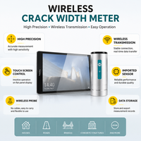 Medidor Inalámbrico de Ancho de Grietas, Monitoreo de Estructuras de Concreto en Tiempo Real, Registro de Datos, Probador de Ingeniería