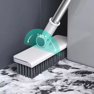 Eco Friendly <strong>Boom</strong> and Dustpan Set for Home Household Floor Cleaning Upright Stand up Sweeper Broom Windproof Teeth Design - Product Image 1