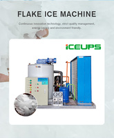 Machine à glace en flocons à prix direct usine, 2 tonnes/jour, usage commercial, moteur et pompe haute performance