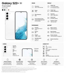 S22+ (S906U) Originale, Fornitura all'Ingrosso, Octa Core, 5G Sbloccato Globalmente, Bianco Nuvola per Soddisfare le Tue Esigenze all'Ingrosso - Product Image 4