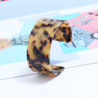 Mode 3cm écaille de tortue Acétate De Cellulose Résine acrylique manchette bracelet bracelet Femmes ArticifialTortoiseshell bracelet 8 Couleurs