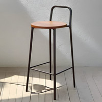 Tabouret de bar empilable en métal, style nordique minimaliste et luxe léger, avec dossier design, robuste, pour comptoir haut, salle à manger, école, maison, bar