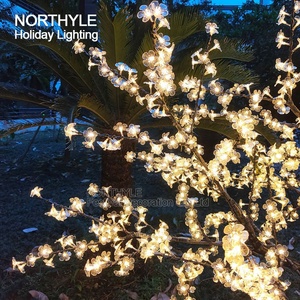 Fondo de cerezo en flor, iluminación de boda, luz de decoración, ambiente, blanco cálido, H:200cm - Product Image 4