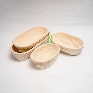 Cesta de prueba de pan hecha a mano con precio directo de fábrica más vendida con cubierta de algodón, tamaños personalizados, MOQ bajo de HNH Craft - Product Image 1