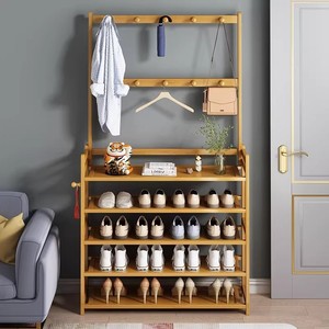 Multi-tiered <b>shoe</b> rack, doorway coat rack, original color hat rack, integrated <b>shoe</b> rack, <b>storage</b> rack for rental apartments - Product Image 1