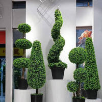 SPSS4 décoration intérieure extérieure style champignon arbre artificiel de bonsaï de cyprès/pin/cèdre